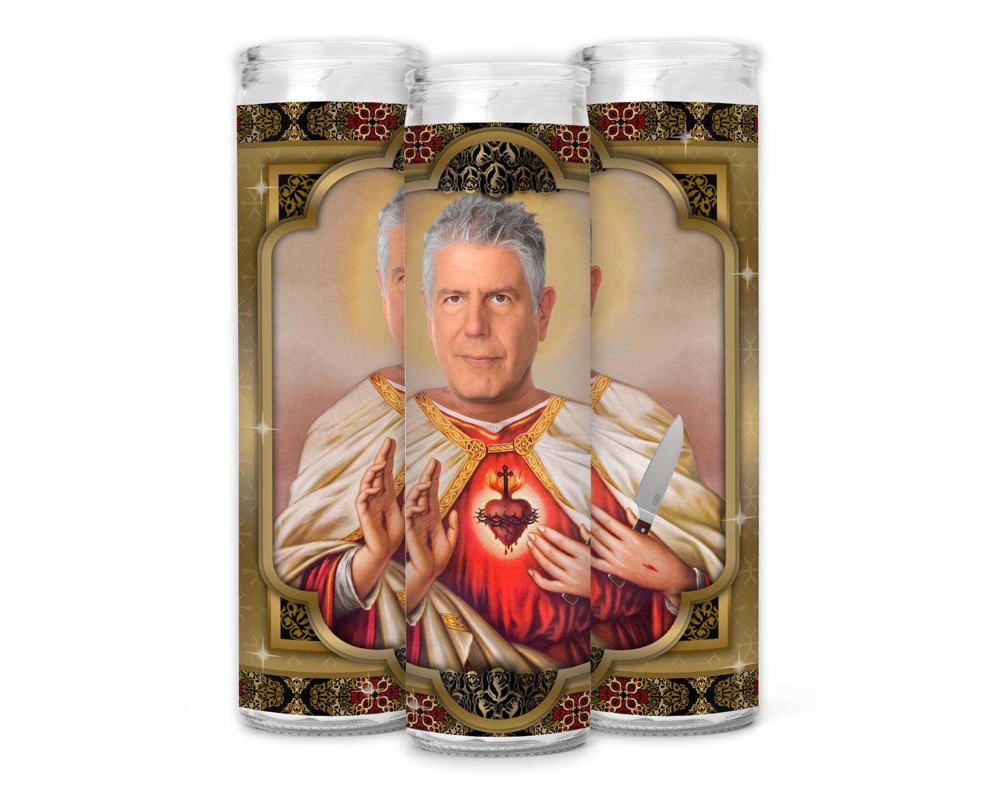 Saint Anthony Bourdain Celebrity Prayer Candle